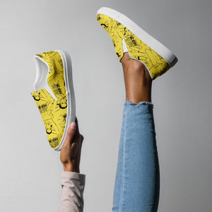 Yellow Women’s slip-on canvas shoes