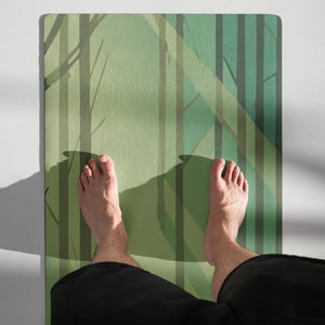 Tapis de yoga forêt