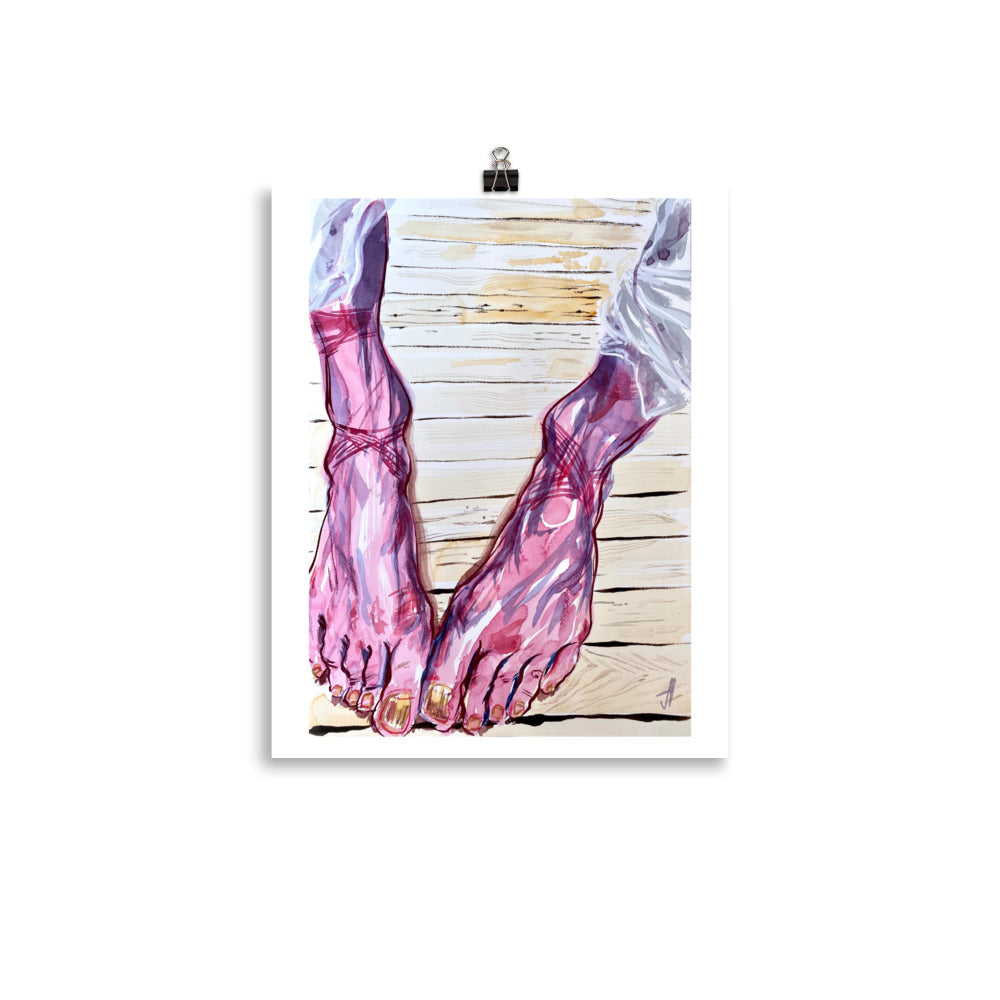 Ballerina Feet, Art print