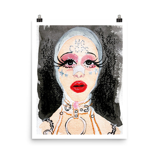 Rhinoplasty Portrait, Art Print