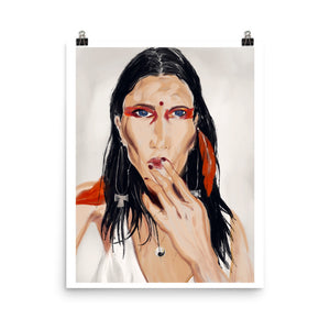 Native American Portrait, Art Print