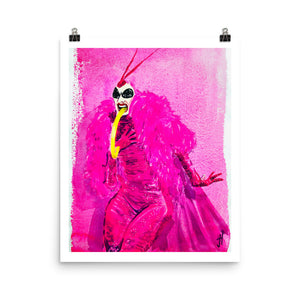 Pink Bug, Art Print