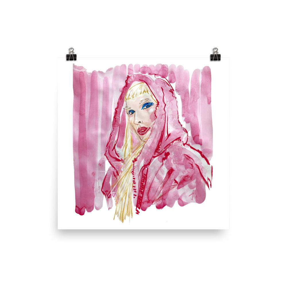 Pink Riding hood, Art Print