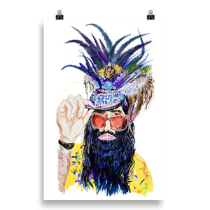Bearded Man, Art Print