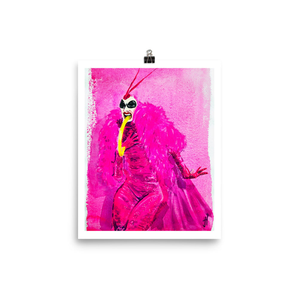 Pink Bug, Art Print
