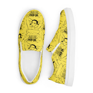 Yellow, Men’s slip-on canvas shoes