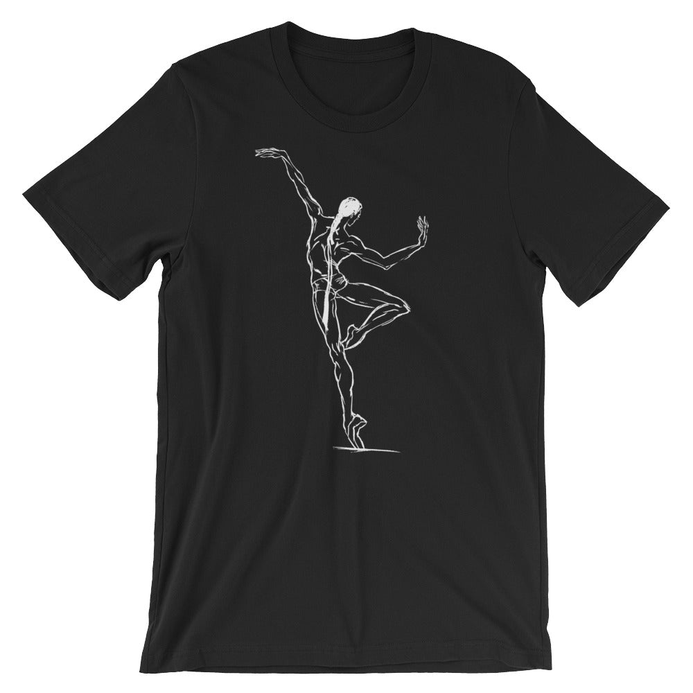 Danseur. Pirouette. T-shirt unisexe.