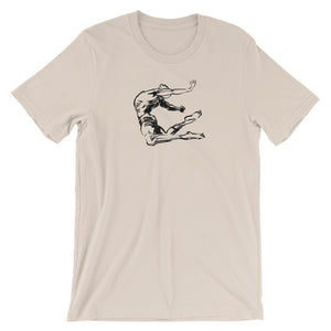 Bailarina en vuelo. Camiseta unisex