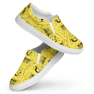 Yellow Women’s slip-on canvas shoes